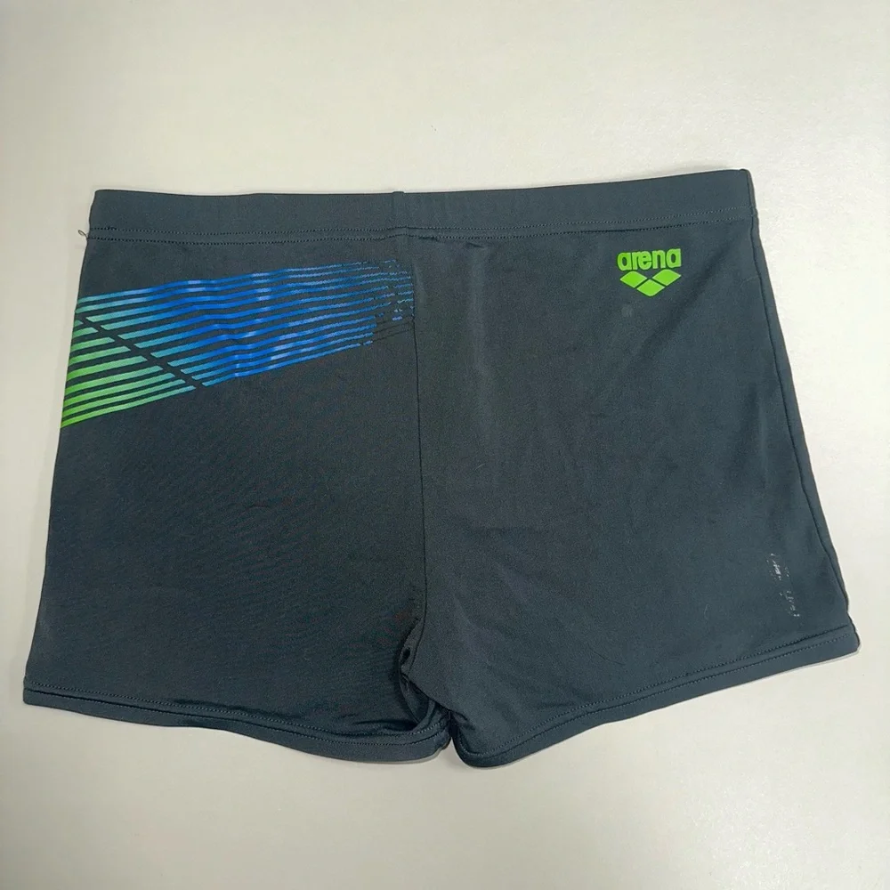 Arena Men’s Gray Square Leg Swim Trunks - Picture 2 of 5